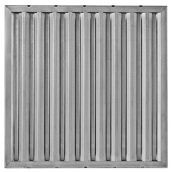 10" x 20" x 1" 430 Stainless Steel Washable Grease Filter