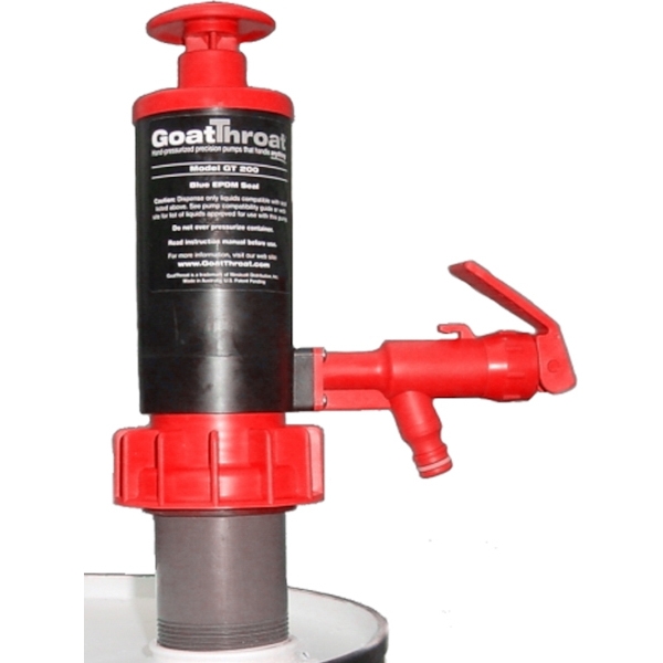 GoatThroat™ Pump w/Nitrile Seal & 4" Drum Standoff