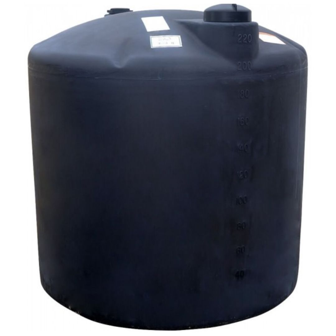 220 Gallon Dark Green HDPE Vertical Water Storage Tank