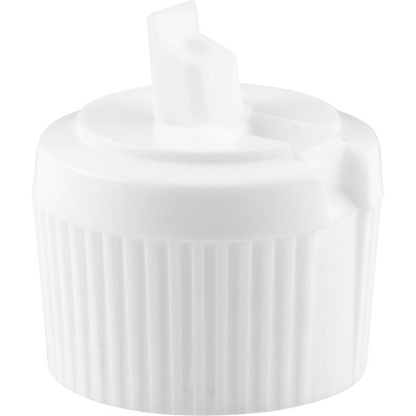 28mm 28-410 White Turret Cap, 3mm Orifice