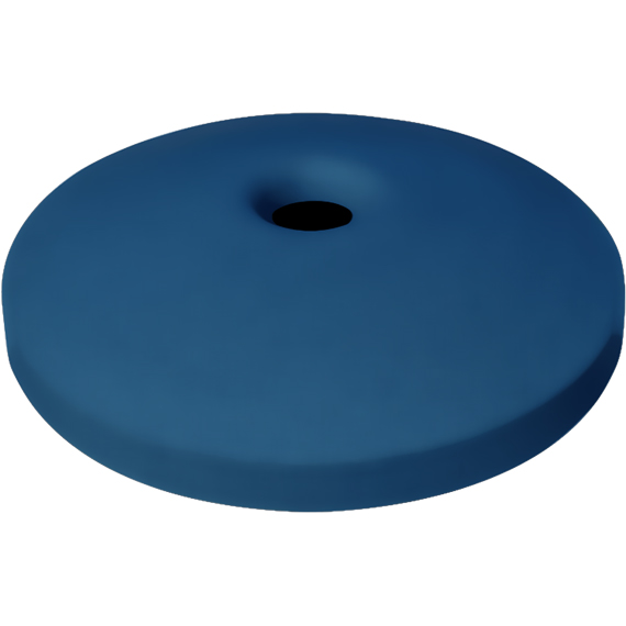 55 Gallon Drum Blue Plastic Mushroom Top Recycling Lid, 4" Opening