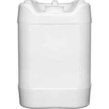 5 Gallon White HDPE Plastic Tight Head Container, Rieke Opening