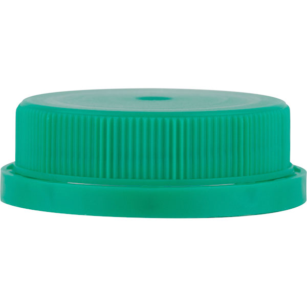 38mm 38-400 Aqua PE Tamper Evident Ratchet Cap, Unlined