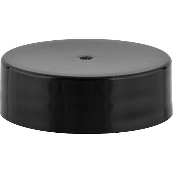 33mm 33-400 Black Smooth Plastic Cap, Unlined