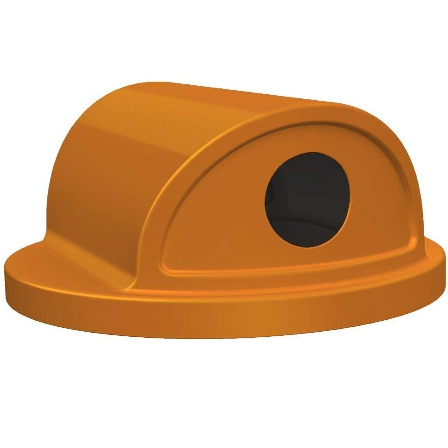 55 Gallon Drum Orange Plastic 2-Way Recycling Lid