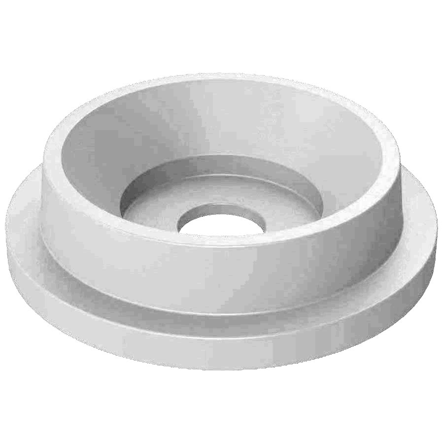 55 Gallon Drum White Plastic Funnel Top Recycling Lid, 5" Opening