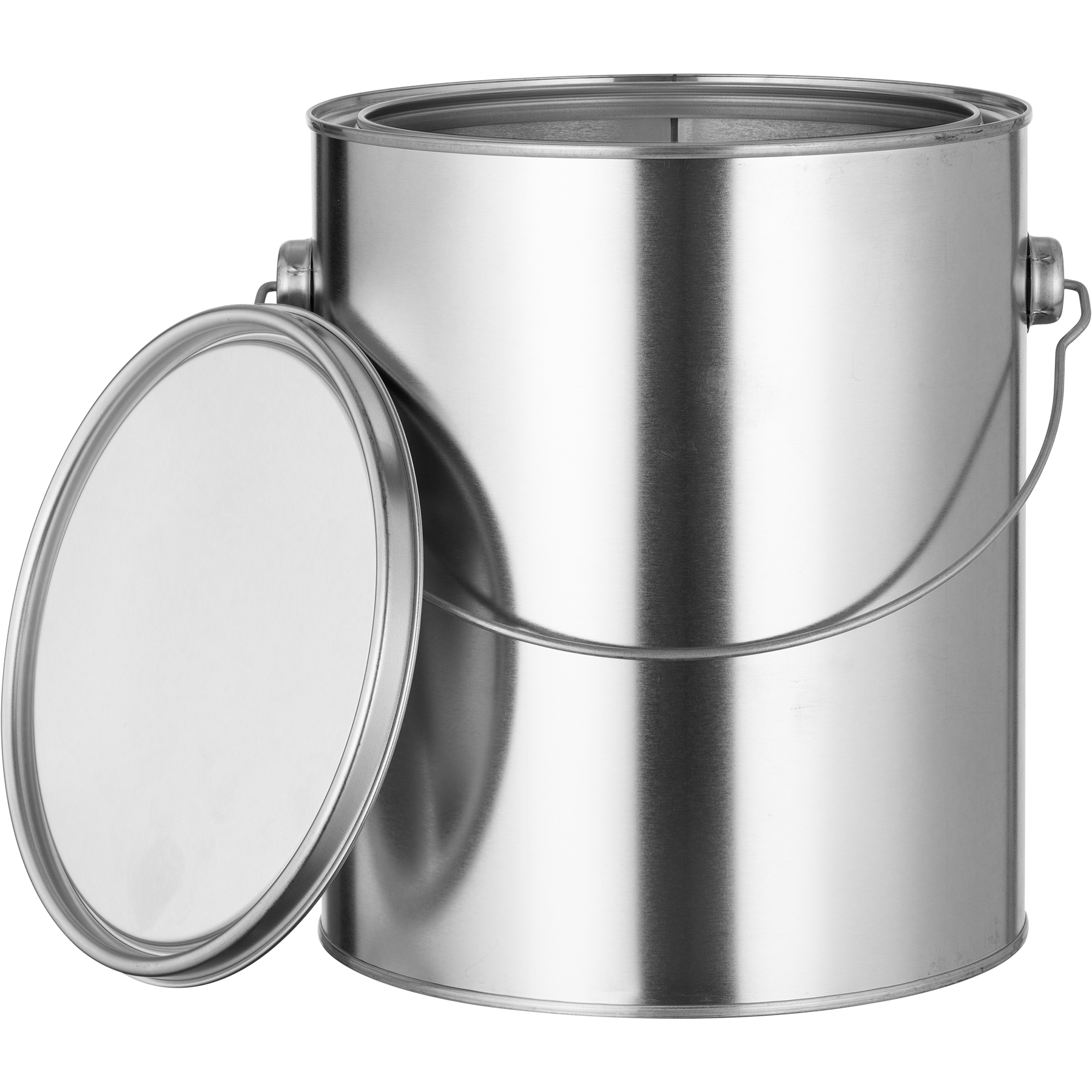 Metal paint can.